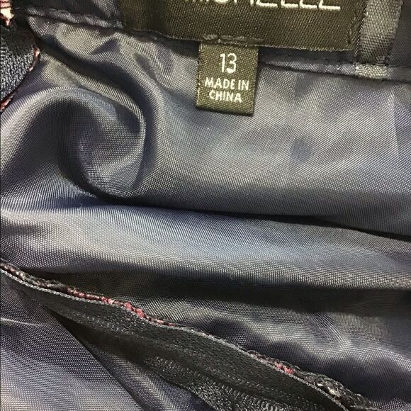 My Michelle Pink Pleated Floral Print Flare Mini Skirt Size 13 - Picture 7 of 8